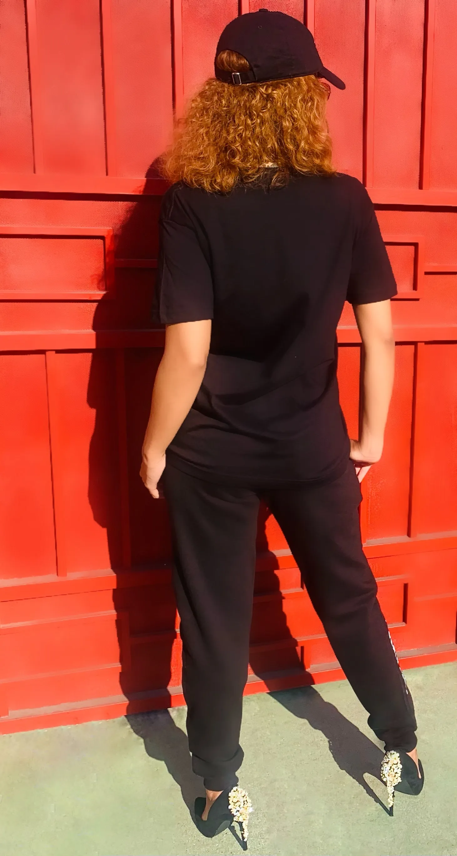 Fallon Aurielle Unisex Signature 3 Piece Beverly Hills Rep Yo Set Jogger Set (Black & White)