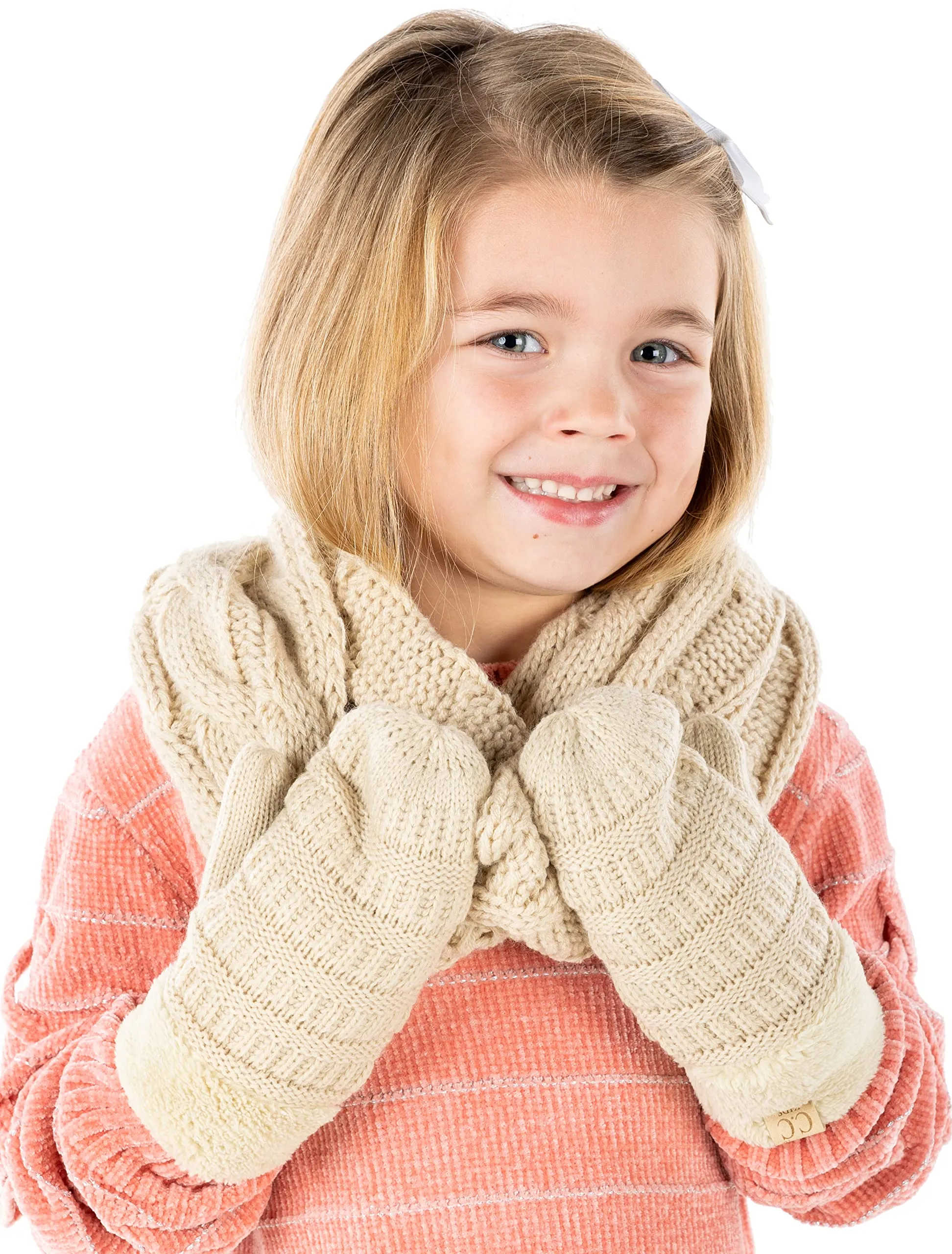 Kids Scarf & Mitten Matching Set by Funky Junque
